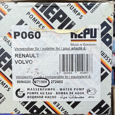 HEPU Volvo Water Pump (271984) 960,s90, V90