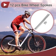 12 Set 14G Bicycle Spokes 275mm Bike Wheel Spokes 304 Stainless Steel