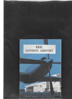 BOAC London Airport Booklet VGC See Description