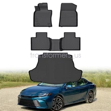 TPE 3D Floor Mats Trunk & Cargo Liners For 2025 Toyota Camry (NOT For Hybrid)
