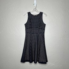 LOFT Navy Eyelet Dress - Size 0