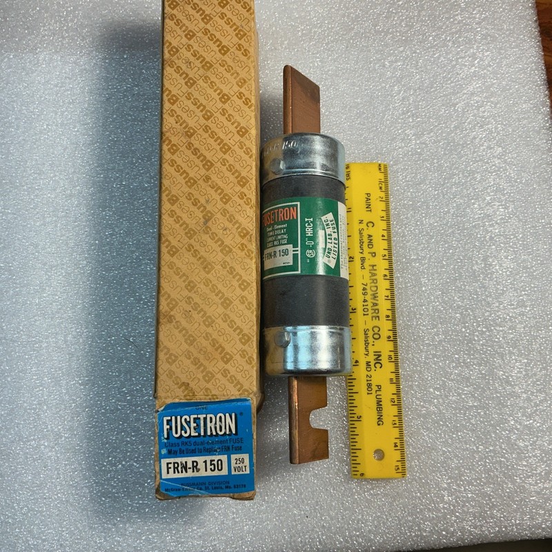 NEW BUSSMANN FRN-R 150 DUAL ELEMENT FUSE 150A 250V