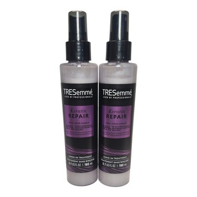 2 PACK Tresemme Pro Collection Keratin Repair Leave In Hair Treatment Spray6.1oz