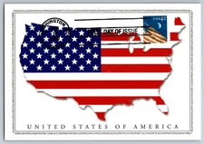 #4233 US Flag at Night w/Moon FDC Maxi Card