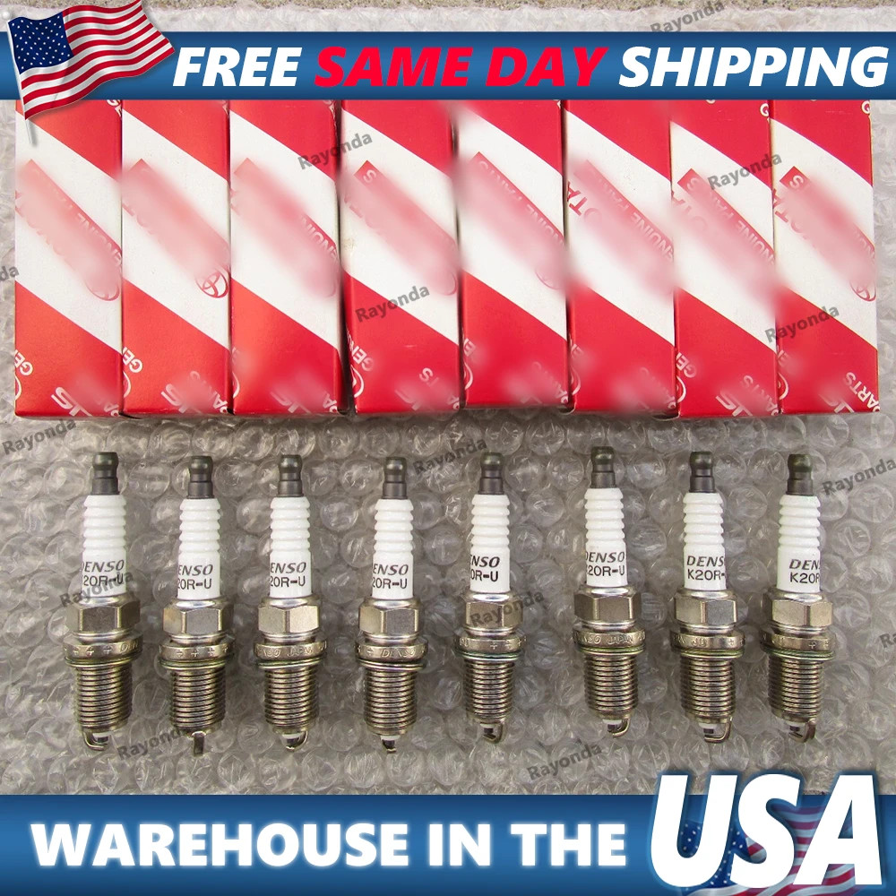 FITS: 01 - 05 TOYOTA SEQUOIA 4.7L V8 SPARK PLUG QTY 8 OEM BRAND NEW