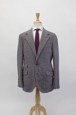NWT 7380 Brunello Cucinelli Men Herringbone "Leisure Fit" 2Pc Suit 50/40US A262