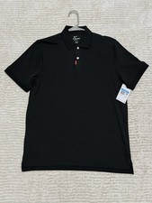 Nike Dri-Fit Victory Golf Pique Cotton Polo Collared T Shirt Black - Medium