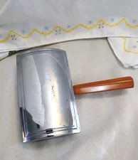 Vintage Forman Bros Silent Butler Crumb Catcher Chrome w/ Bakelite Handle