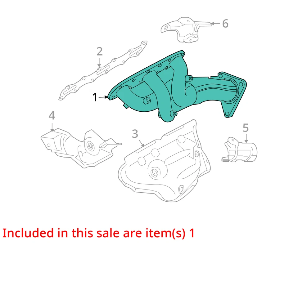 2014 Nissan 370Z Exhaust Manifold OEM 64K Miles - LKQ414107608 - Image 4 of 4