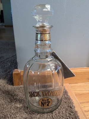 Vintage Jack Daniels Old No. 7 Whiskey Decanter(Empty) Maxwell House Booklet