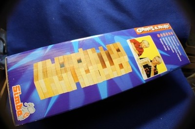 Simba games and more, Holz-Wackelturm aus 54 Holzbausteinen,neuwertig Spiel