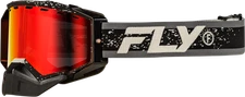 Fly Racing Zone Snow Goggle Black/Grey W/Red Mirror/Amber Lens 37-50279