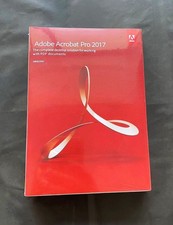 Adobe Acrobat Pro 2017 Full Version  Perpetual License 2 PCs  DVD Windows New