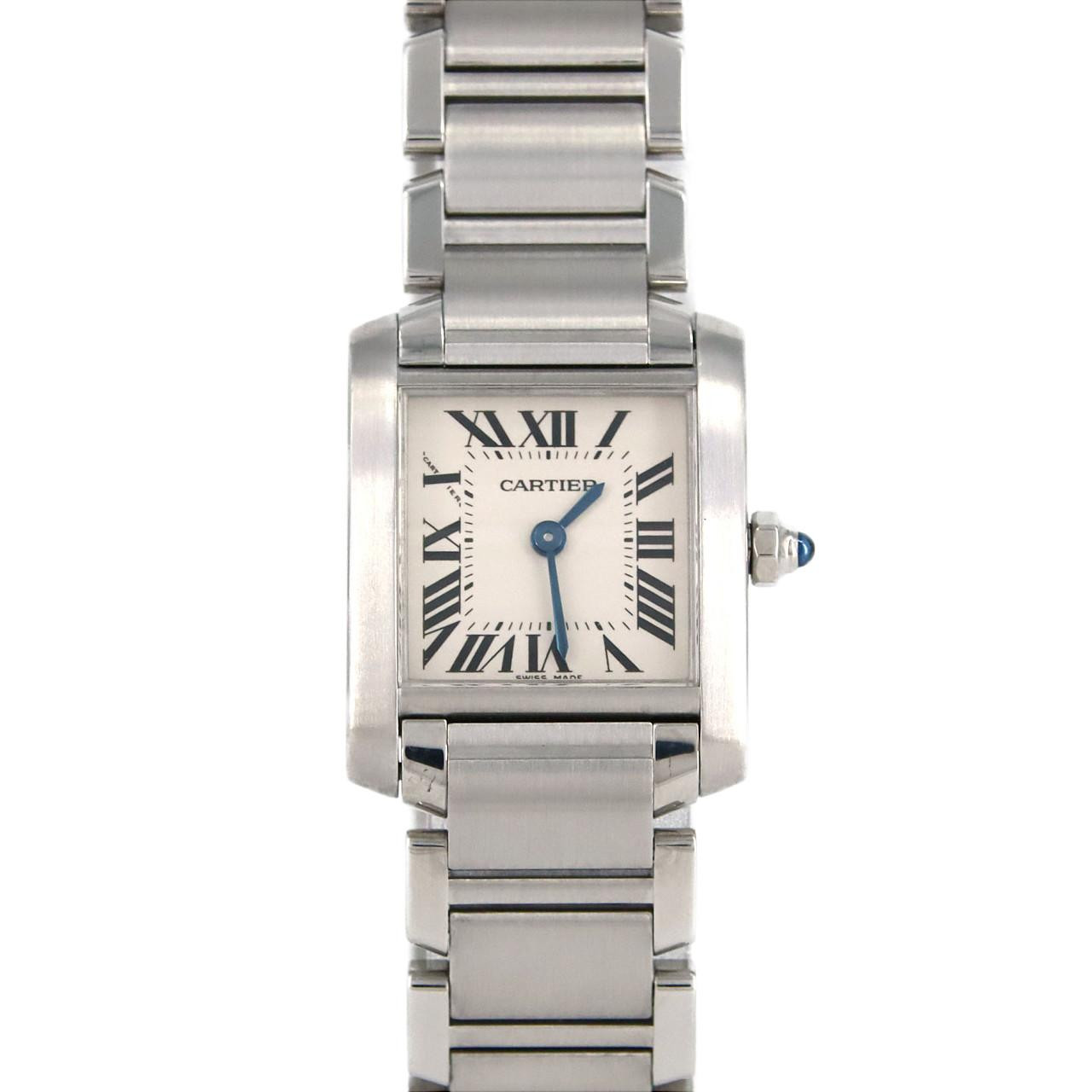 Cartier Tank Francaise SM W51008Q3 Stainless Steel Quartz Watch