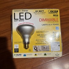 FEIT Electric BR30 Flood Dimmable 13w/65w LED Light Bulb 750 Lumens NEW