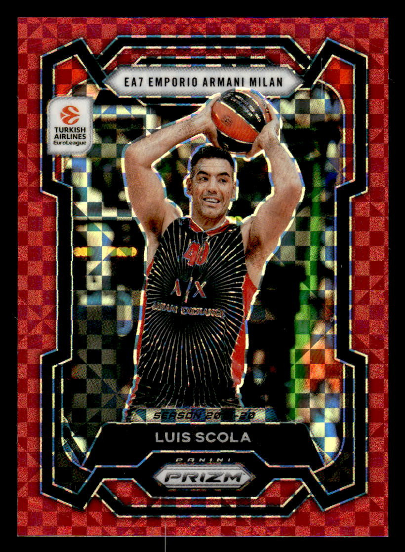 Luis Scola 2023-24 Panini Prizm Turkish Airlines EuroLeague #62 Red Power #/75
