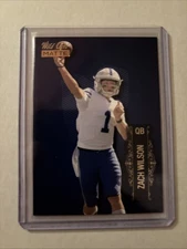 2021 Wild Card Matte Blue Zach Wilson #LBC-2 BYU Rare Color Match Rookie Card