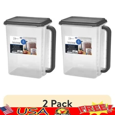 Pantry Canister W/ Handle & Pour Spout Stackable Food Storage Container 46 Cup