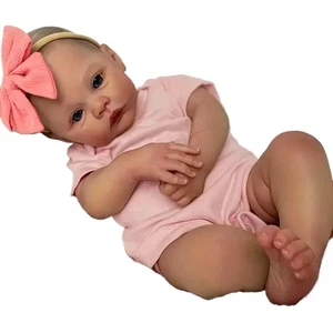18 Inch Reborn Baby Doll Full Vinyl or Cloth Body Realistic Collectible Gift