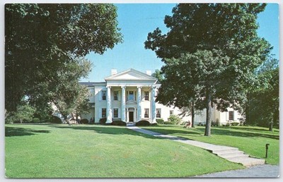 Vintage Mansion Museum Oglebay Park Wheeling WV Postcard 1968
