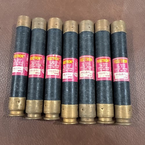 7x Fuses BUSSMAN FUSETRON FRS-R-8/10 600V Dual Element Time Delay RK5 ...