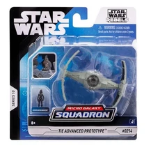 Star Wars Micro Galaxy Squadron Tie Advanced Prototype * In Hand *