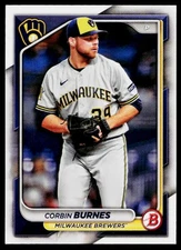 2024 Bowman Corbin Burnes #45 Milwaukee Brewers