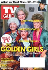 TV GUIDE MAGAZINE APRIL 6 26 2026 GOLDEN GIRLS CHUCK NORRIS YTR CHOSEN JESUS TVG