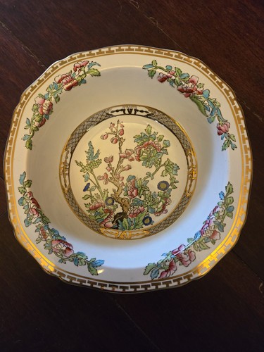 Zuppiera vintage Alfred Meakin albero indiano 8" bordata quadrata piatto profondo - Foto 1 di 9