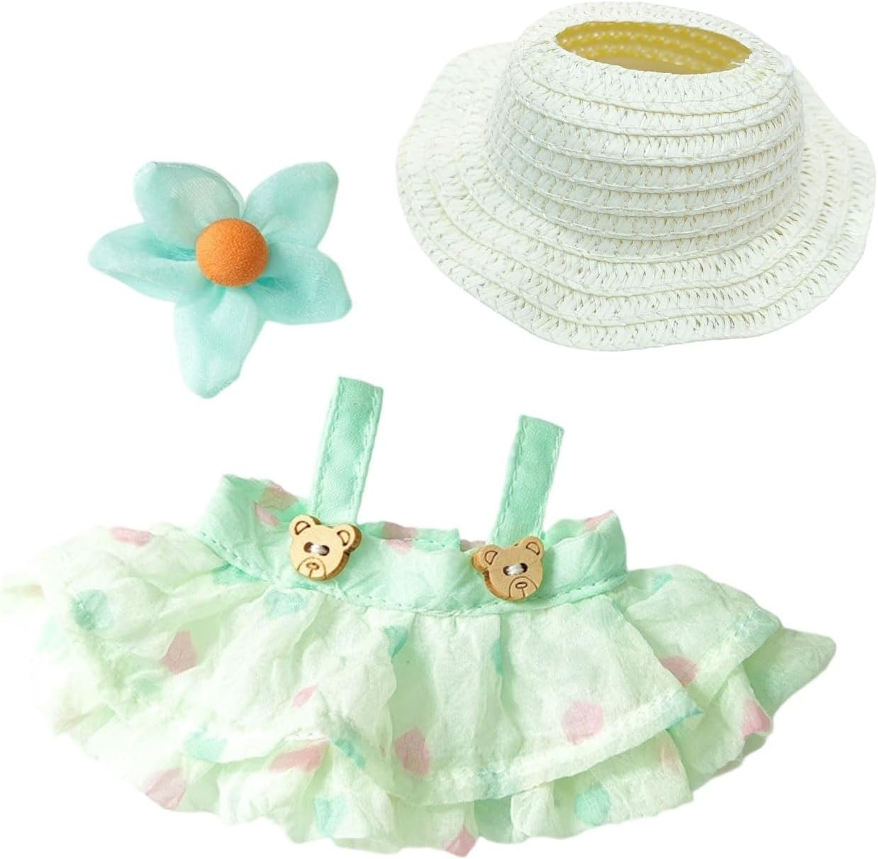 For 17cm Dolls Outfit, Fashion Chic Dresses With Accessories