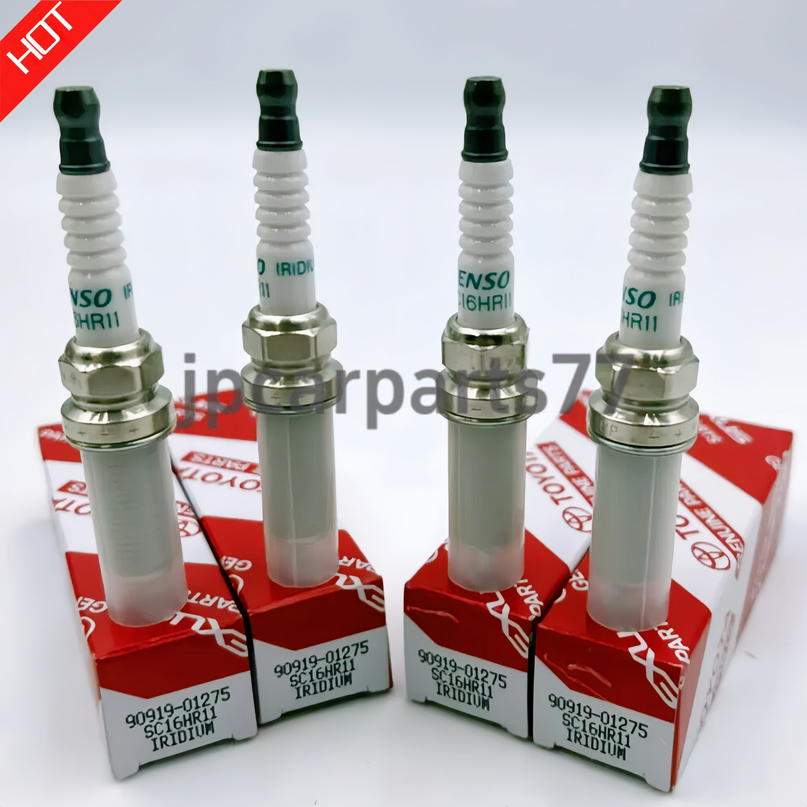 OEM 4Pcs Iridium Spark Plugs For Prius Scion Lexus 90919-01275 SC16HR11