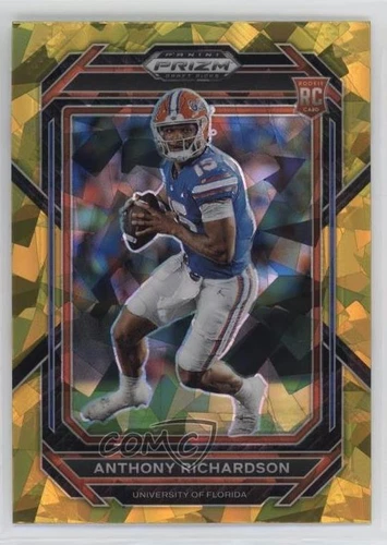 2023 Panini Prizm Draft Picks Gold Ice Prizm Anthony Richardson #104 Rookie RC