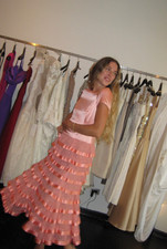 Vintage Unique Pink 100% Silk Valentino Gown Made in Italy