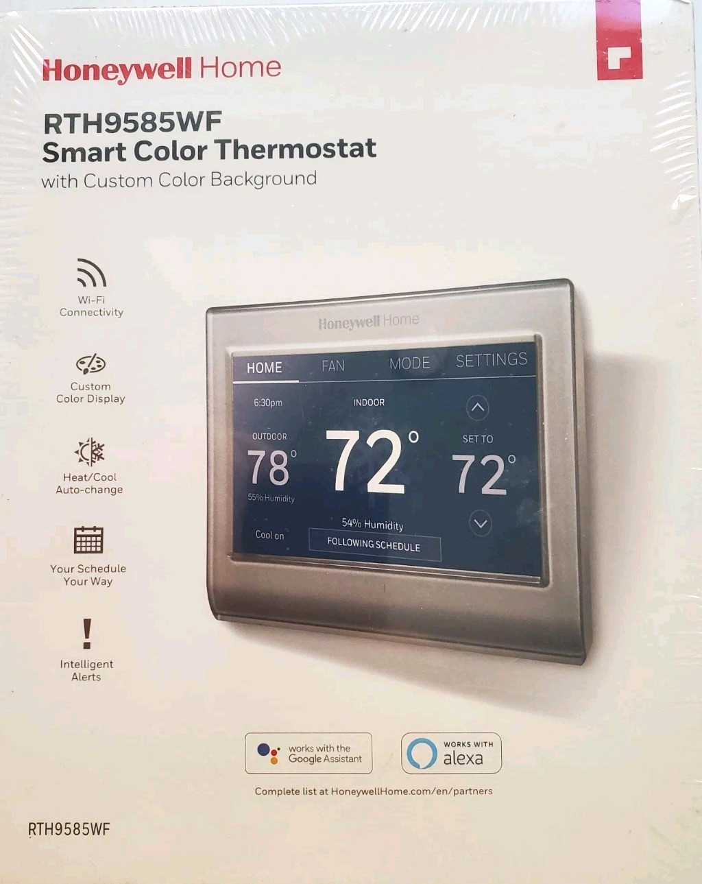 NEW! Sealed Honeywell Home RTH9585WF Wi-Fi Smart Home Progra
