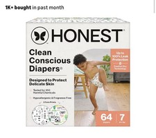 Honest Company Comfort Skin Diapers Size 7 64 Count Hypoallergenic