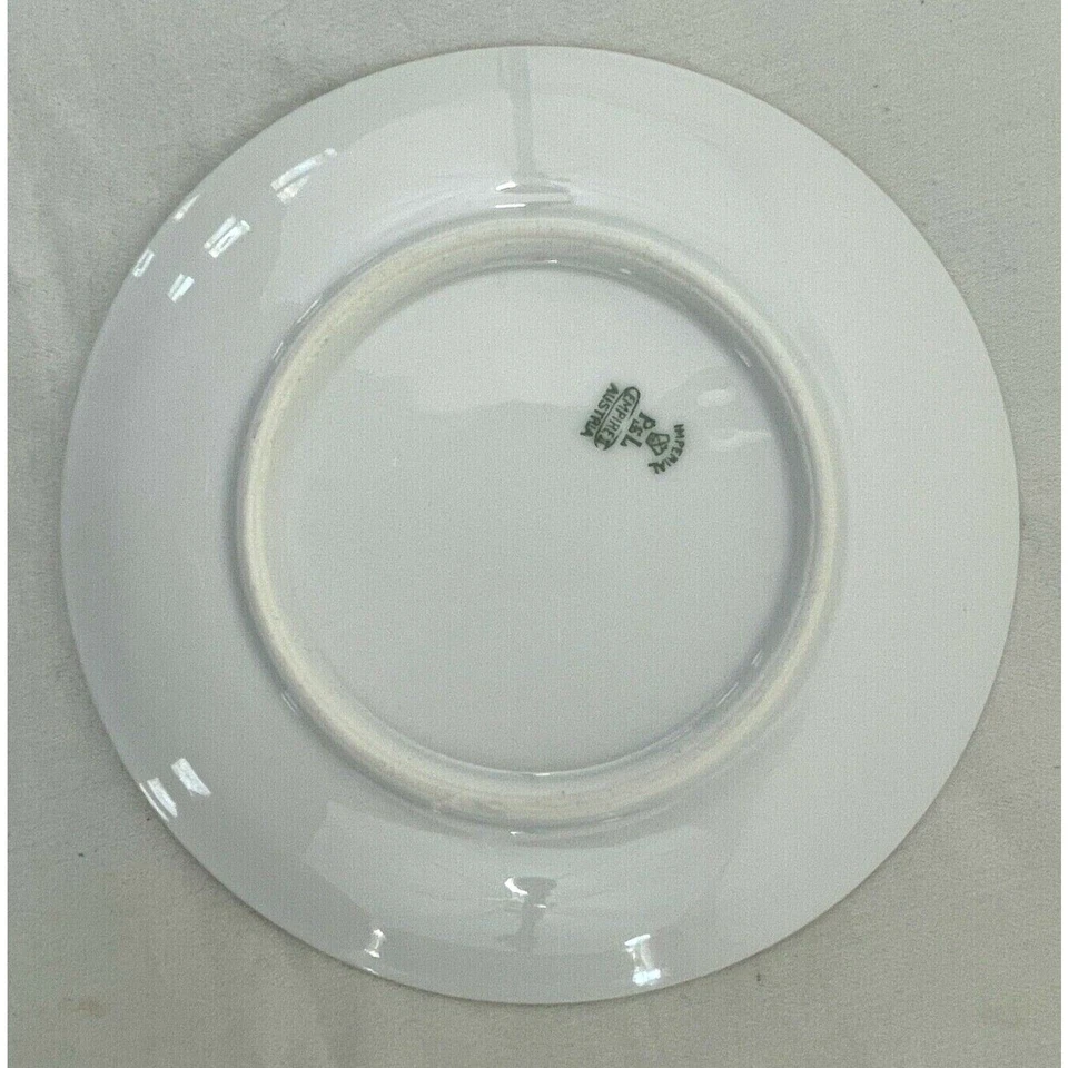 Imperial Austria PSL Antique Empire Hand Painted 6" Plate Light Blue China Dish - image 2 of 4
