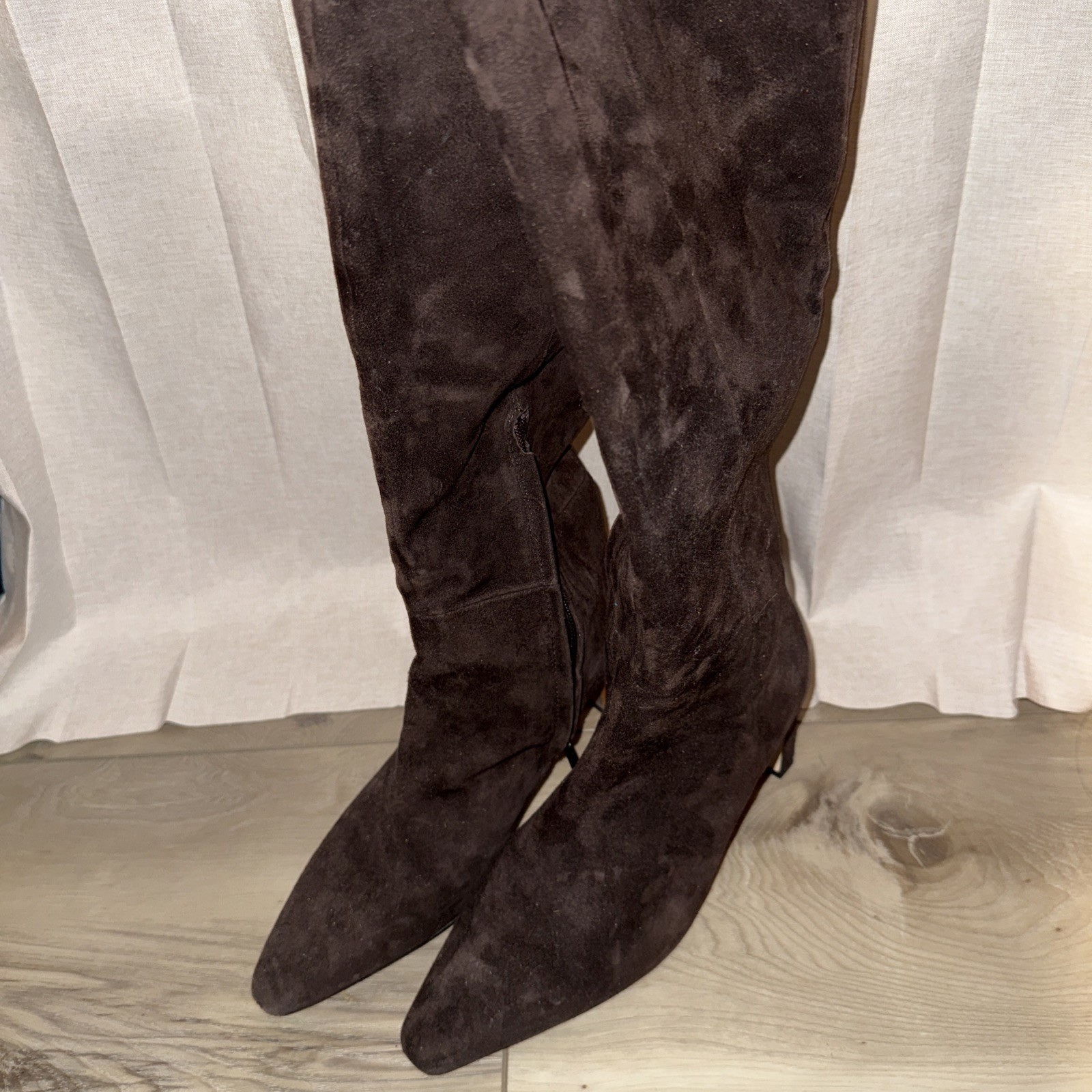 Sam Edelman Sylvia Knee-High Suede Boots – Chocolate Brown – Size 8M (Brand New)