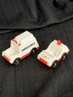 Vintage Fisher Price Little People Ambulance & Police Car