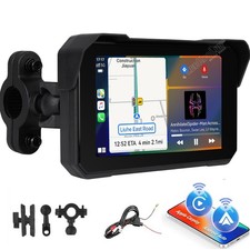5" Waterproof Motorcycle Navigator Portable Wireless Android Auto CarPlay Screen