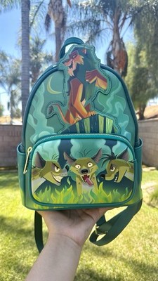 Loungefly Lion King Be Prepared  Scar & Hyenas Glow In The Dark Backpack