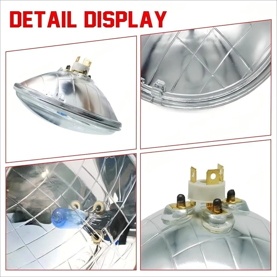 Faros LED 4 piezas 5,75" 5-3/4" 6000K haz alto/bajo para Chevrolet Caprice 1966-76 Foto 3 de 4