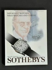 Sotheby's Auction Catalog - Watches Wristwatches Clocks - New York Oct 25, 2000 