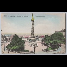 Antique Postcard Brussels Colonne du Congrès Vue Panoramique Belgium Monument Antique Postcard Brussels Colonne du Congrès Vue Panoramique Belgium Monument