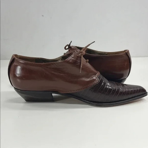 VIA SPIGA Leather Loafer Shoes in Brown Size 8 - Picture 4 of 10