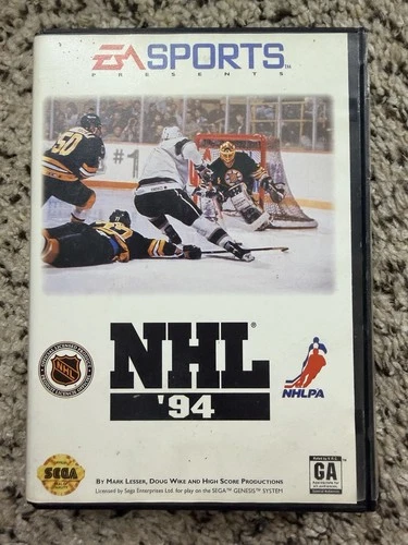 NHL 94 Sega Genesis CIB w Manual - Very Clean, Nice Condition