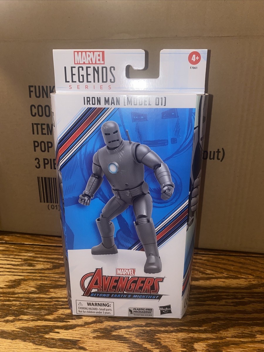 Marvel Legends Iron Man (Model 01) Actionfigur – 15 Cm, 60th Anniversary Edition, Mit 6 Zubehörteilen