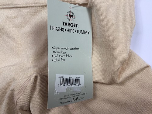 Seamfree Shapewear -Thighs Hips & Tummy Soft Touch Fabric Light Control Nude 10 - Picture 6 of 11