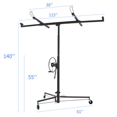 Solidly Built Drywall Panel Lifter Drywall Panel Hoist Jack Lifter 11ft