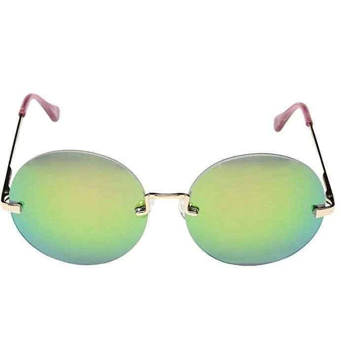 Festival de ojos redondos Betsey Johnson para mujer dorado/rosa talla única NUEVO EN CAJA retro Foto 2 de 4