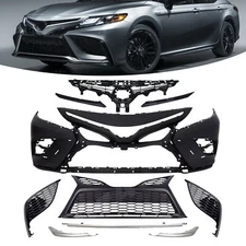 For 2021 2022 2023 Toyota Camry SE XSE Complete Front Bumper Assembly 10PC